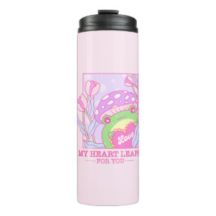 Niedlicher Pilz und Frosch - mein Herz springt für Thermosbecher