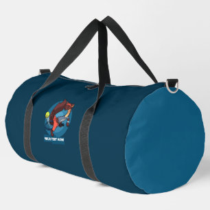 Niedlicher Pine Marten Fügen Sie Ihren Text Trick  Duffle Bag