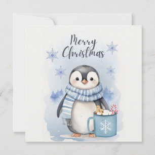 "Niedlicher Pinguin 3" Dankeskarte