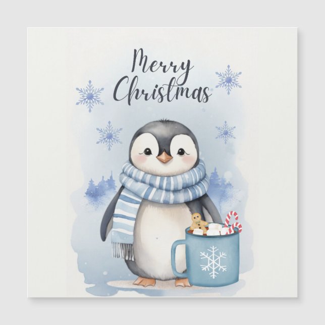 "Niedlicher Pinguin 3" Magnetkarte (Vorderseite)