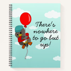 Niedlicher Pinguin Ballon Inspiration für Kinder Notizbuch