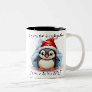 Niedlicher Pinguin/Be A Pinguin Zweifarbige Tasse