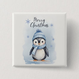 "Niedlicher Pinguin" Button