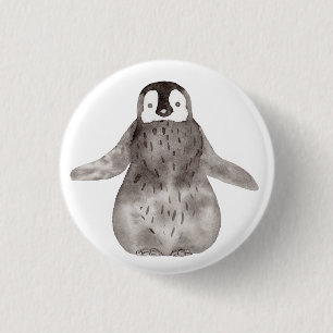 Niedlicher Pinguin    Button
