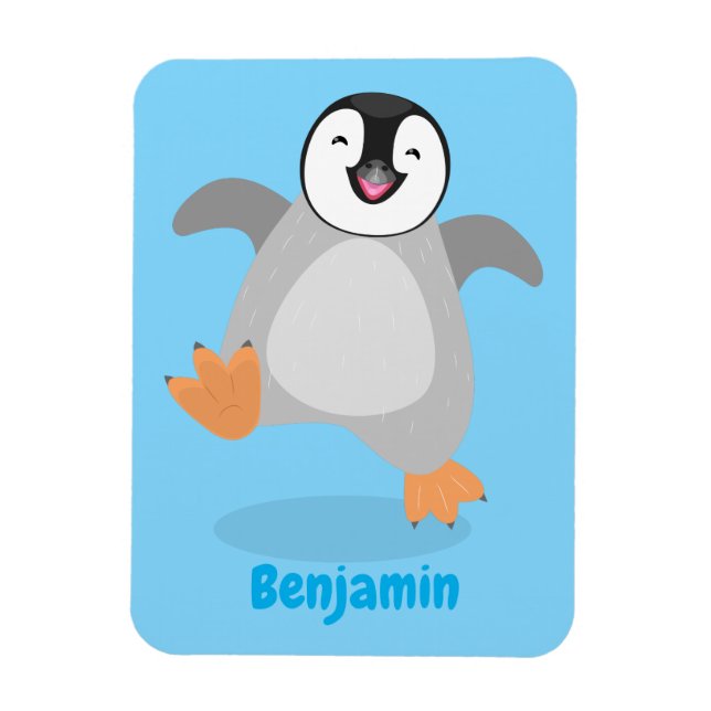 Niedlicher Pinguin-Cartoon Magnet (Vertikal)