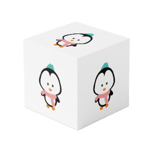 Niedlicher Pinguin-Cartoon Würfel