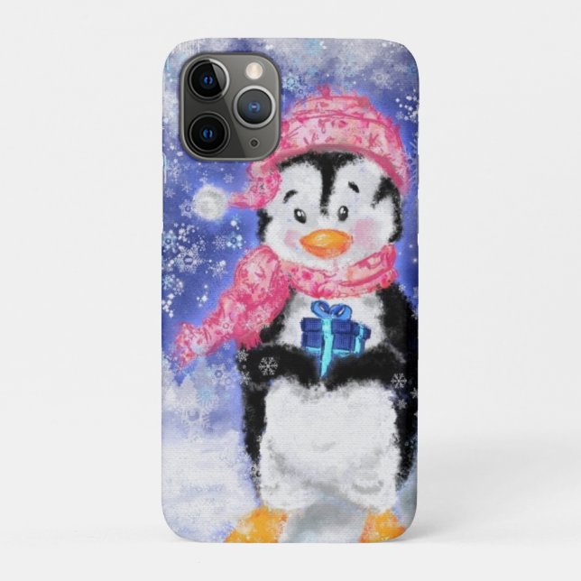 Niedlicher Pinguin iPhone Case (Rückseite)