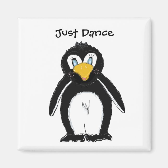 Niedlicher Pinguin - Just Dance Magnet (Vorne)