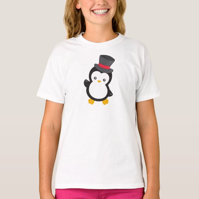 Niedlicher Pinguin, Little Pinguin, Top Hat (Vorderseite)