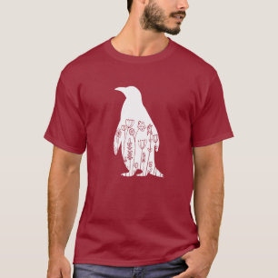 Niedlicher Pinguin Lover Tierische Blume Blumenkoh T-Shirt