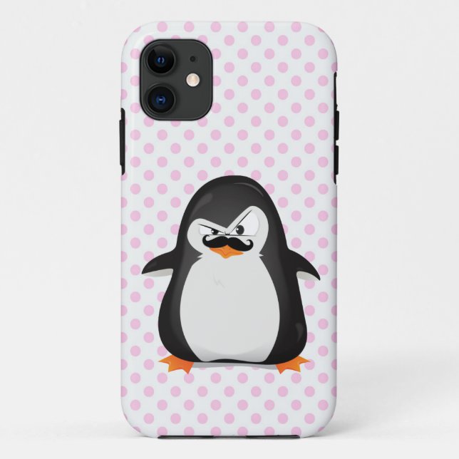 Niedlicher Pinguin mit lustigem Schnabel auf Case-Mate iPhone Hülle (Rückseite)