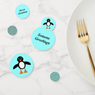 Niedlicher Pinguin Personalisiert Konfetti