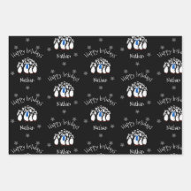 Niedlicher Pinguin Personalisierte Weihnachten