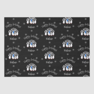Niedlicher Pinguin Personalisierte Weihnachten Seidenpapier