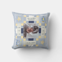 Niedlicher Pinguin Quilt Baby Geburtsstunde Person Kissen