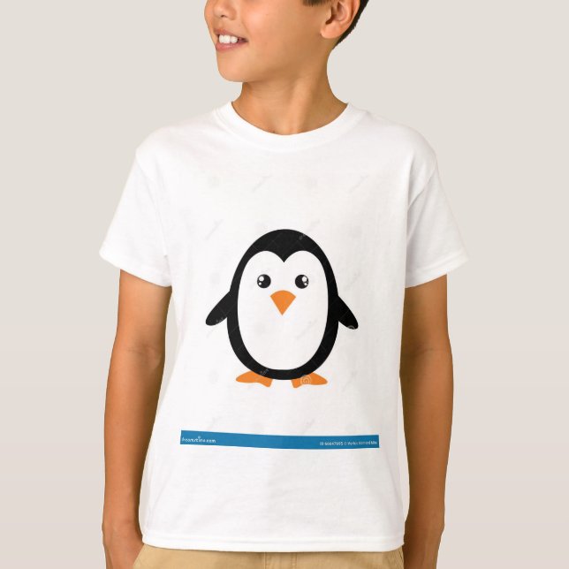 Niedlicher Pinguin-T - Shirt für Kinder (Vorderseite)