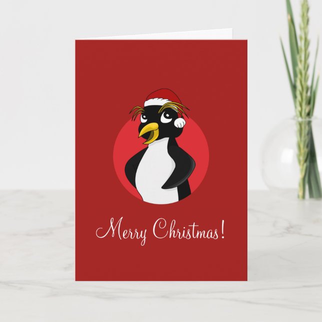 Niedlicher Pinguin Weihnachten Cartoon Weihnachtsw (Vorderseite)