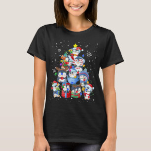 Niedlicher Pinguin Weihnachtsbaum Dekor Weihnachts T-Shirt