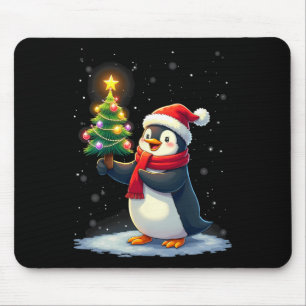 Niedlicher Pinguin Weihnachtsbaum Pajama Girls Boy Mousepad