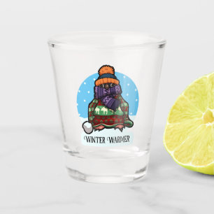 Niedlicher Pinguin Winterwärmer Xmas Jumper Cartoo Schnapsglas