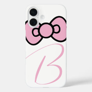 Niedlicher Pink Bow Whimsical iPhone 16 Hülle