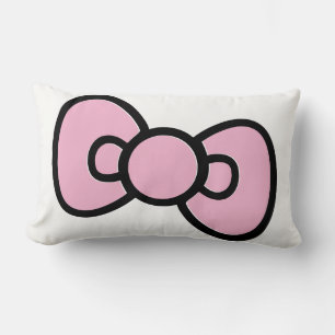 Niedlicher Pink Bow Whimsical Lendenkissen