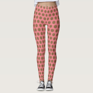 Niedlicher Pink Cookies Feinschmecker Leggings