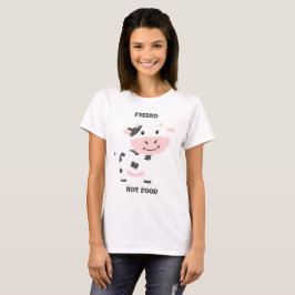 Niedlicher Pink Cow Friend T-Shirt