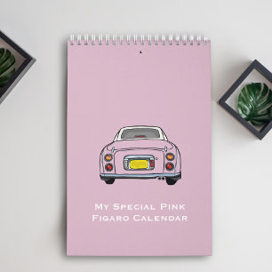 Niedlicher Pink Figaro Garage Kalender