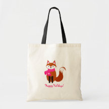 Niedlicher Pink Fox mit Scarf Herzensweihnachtsfes