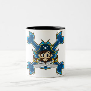 Niedlicher Piraten-Kapitän Mug Zweifarbige Tasse