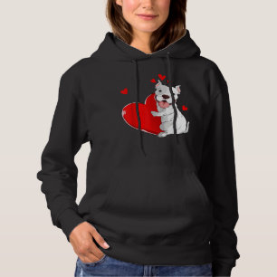 Niedlicher Pitbull-Valentinstag Herzklopfen Hoodie