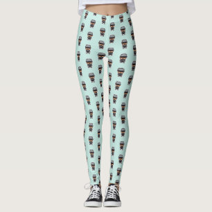 Niedlicher pixeliger RoboterCop Leggings