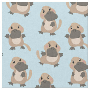 Niedlicher Platypus Cartoon Fabric Baby Boy Stoff