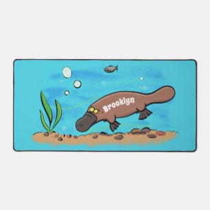 Niedlicher Platypus-Cartoon Schreibtischunterlage