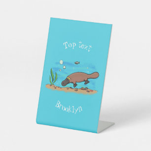 Niedlicher Platypus-Cartoon Sockelschild