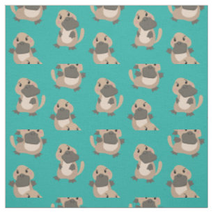 Niedlicher Platypus-Cartoon Stoff