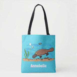 Niedlicher Platypus-Cartoon Tasche