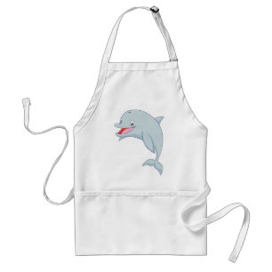 Niedlicher Playful Delphin-Cartoon Schürze