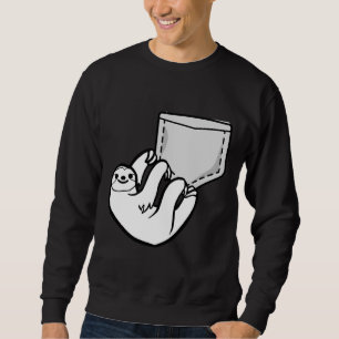 Niedlicher Pocket-Slot Sweatshirt