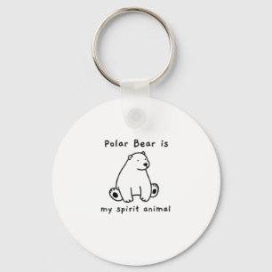 Niedlicher Polar-Bär ist mein Geist-Tierbär mehr Schlüsselanhänger