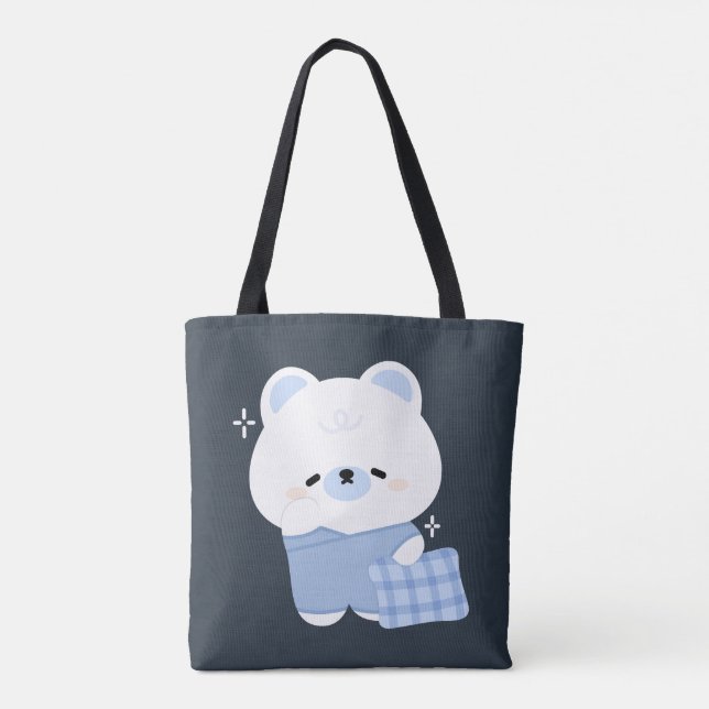 Niedlicher Polar-Bär Tasche (Rückseite)