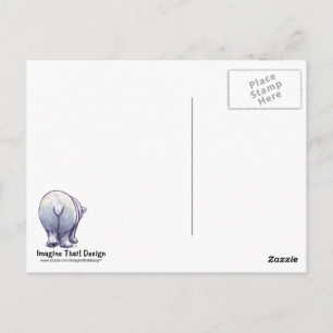 Niedlicher Polarbär für Mama Postkarte