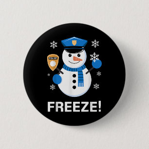 Niedlicher Polizeibeamter - Design für Männer - Fr Button