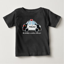 Niedlicher Polizeiwagen T - Shirt - Baby - Kleinki
