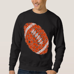Niedlicher Polka Dot Football American Dot Day Sweatshirt