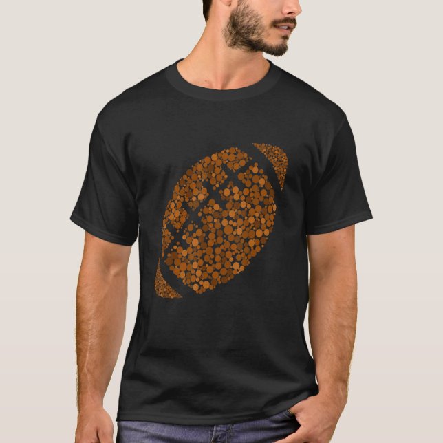 Niedlicher Polka Dot Football Lover Player Interna T-Shirt (Vorderseite)