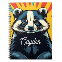 Niedlicher Pop Art Badger Personalisiert