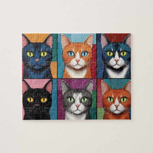 Niedlicher Pop Art Cats (Horizontal)