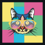 Niedlicher Pop Art Chat Poster<br><div class="desc">Pop Art Cat</div>
